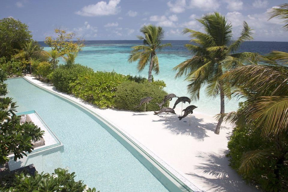 Enjoy swimming in Maldives’s largest natural pool as you gaze at the breathtaking ocean right in front of you.